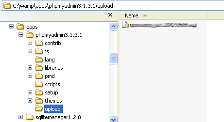 phpmyadmin config file location windows